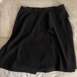 NWT loft black flows skirt